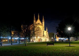 Winchester Cathedral at night © Simon James Newman