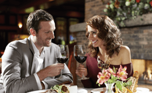 Image of couple drinking wine