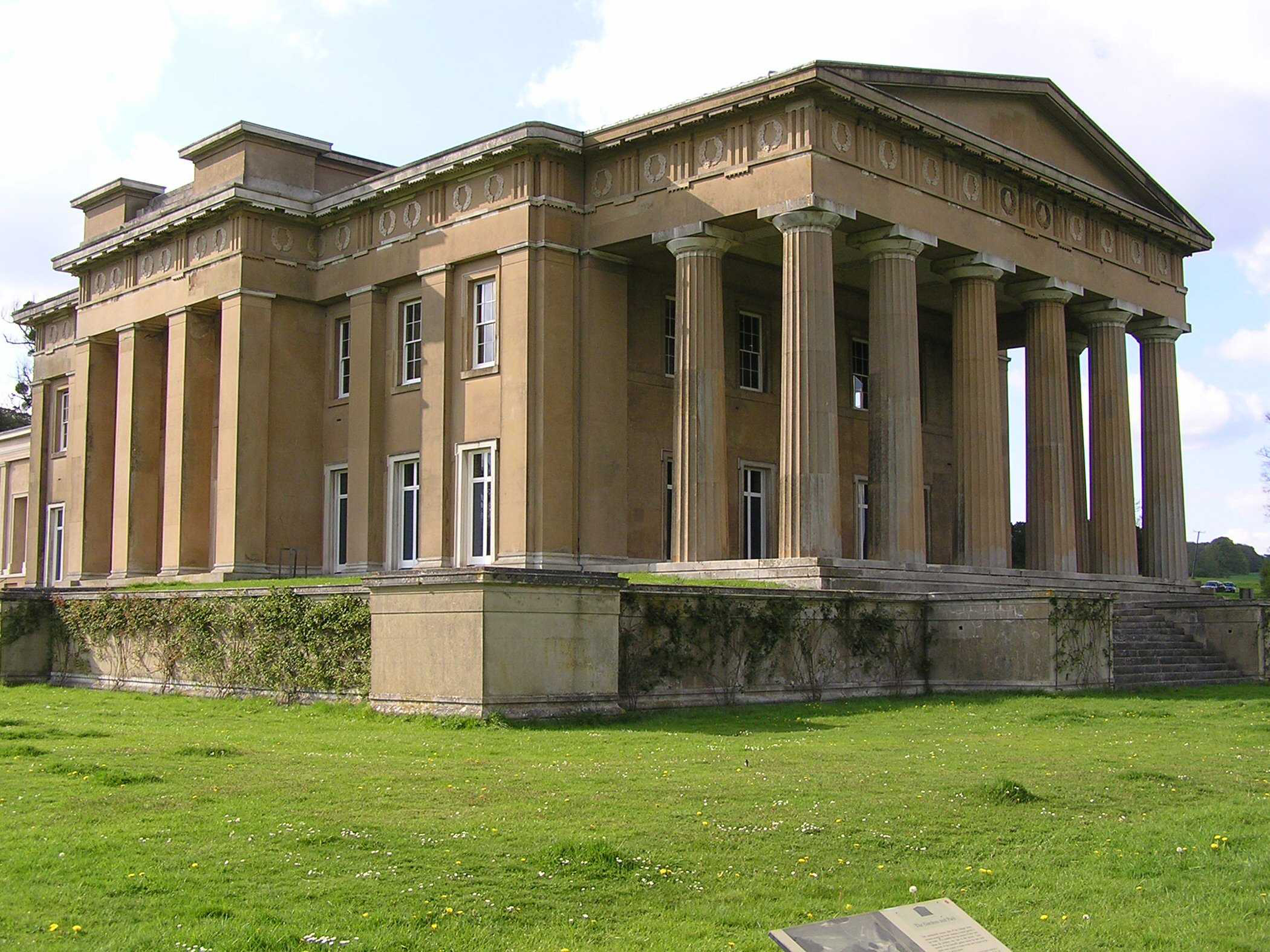 The Grange, transformed in a Greek revival temple in 1804 