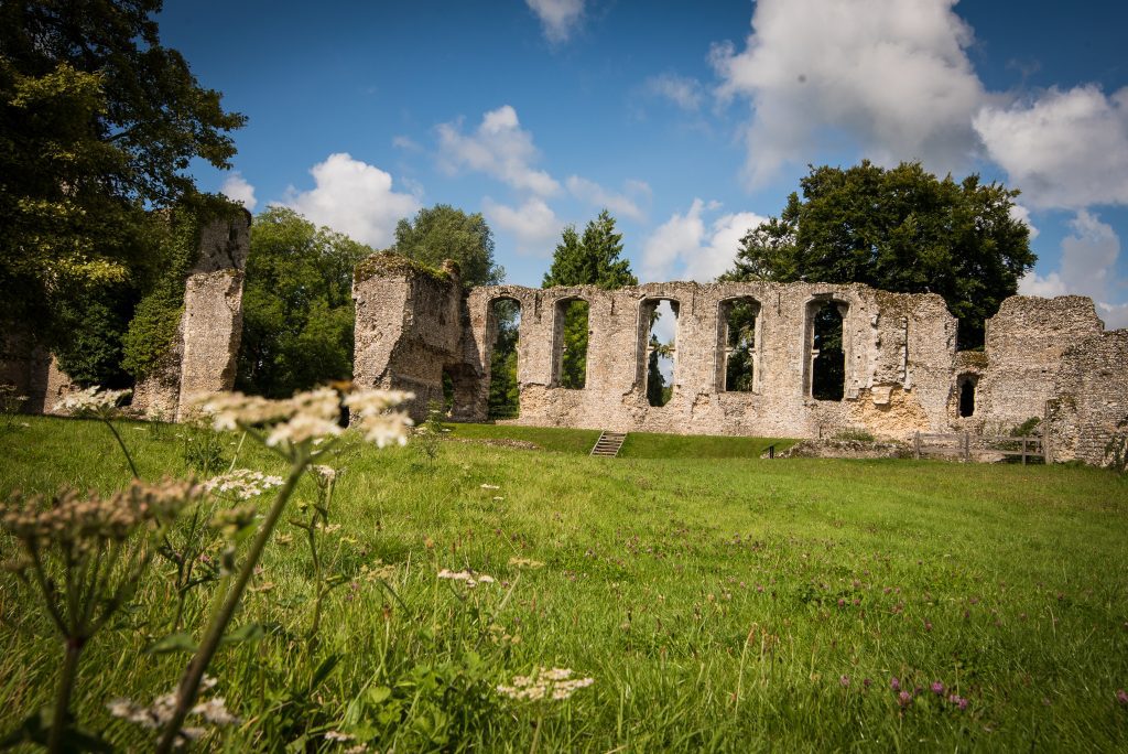Outside of the Bishop's Waltham Palace Ruins
