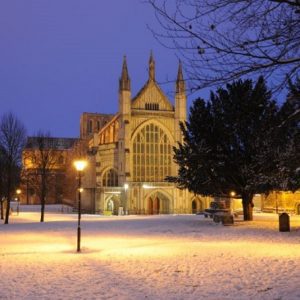 Cathedral with snow